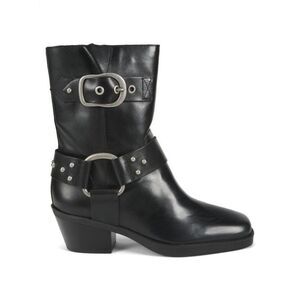 AREZZO Kaia 55MM Buckled Strap Leather Ankle Boots Size 8